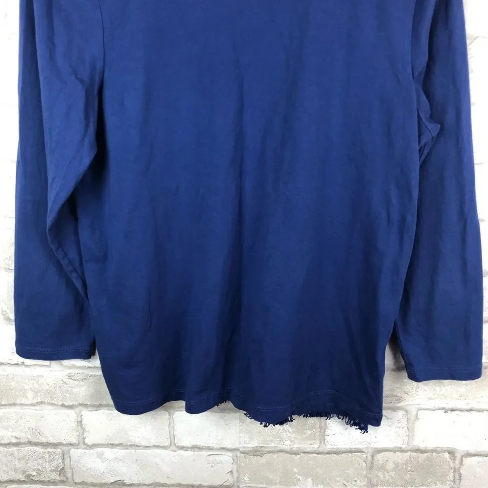 J. Crew Lace-front T-shirt Size M